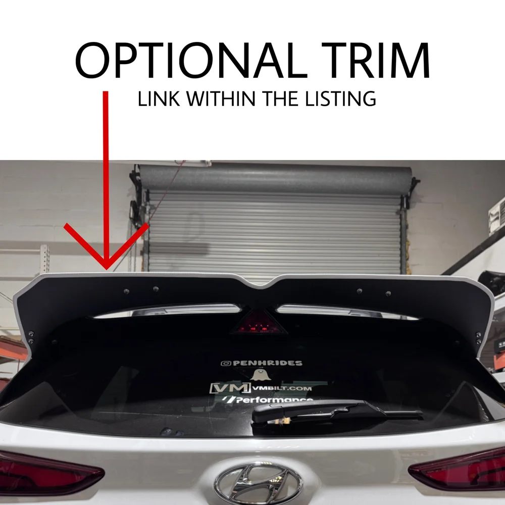 kona様　　専用 VM BILT Kona N spoiler extension — VEGA MOTORWORKS